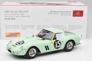 Ferrari 250 GTO #15 S. Moss / G. Hill Goodwood 1962 CMC 1:18 M-247 Metall — Bild 6 von 6