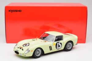 Ferrari 250 GTO #15 S. Moss / I. Ireland Goodwood Tourist Trophy Winner 1962 Kyosho 1:18 08438C Metall — Bild 8 von 8