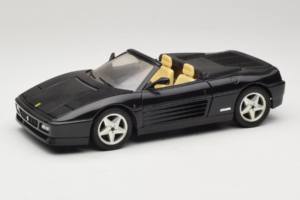 Ferrari 348 Spider Schwarz Mit Silbernen Felgen Mira 1:18 6918 Metall