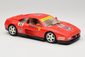 Ferrari 348 TB #32 Pirelli Rot 1989 Bburago 1:18 3039-P1 Metall — Bild 6 von 8