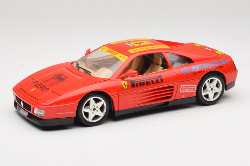 Ferrari 348tb Pirelli Rot Bburago 1:18 3039-P2 Metall
