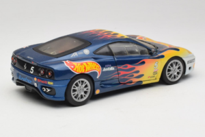Ferrari 360 Modena Challenge #5 Hot Wheels Purple Fire Livery 1999 Bburago 1:18 29619 Metall — Bild 3 von 8
