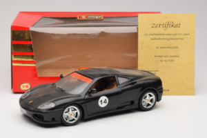 Ferrari 360 Modena #14 Schwarz Limitierte Auflage Bburago 1:18 3368-B1 Metall — Bild 8 von 8