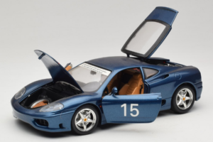 Ferrari 360 Modena #15 Limitierte Auflage Blau Metallic Bburago 1:18 3358-F1 Metall — Bild 2 von 8