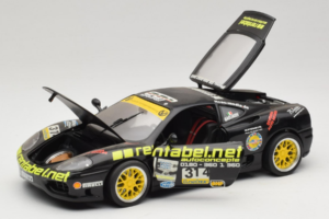 Ferrari 360 Modena Rentabel #314 Gagliardi Schwarz Bburago 1:18 3378-B1 Metall — Bild 2 von 8