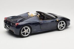 Ferrari 458 Italia Spider Dark Blue Metallic Hot Wheels 1:18 X5529 Metall — Bild 3 von 8