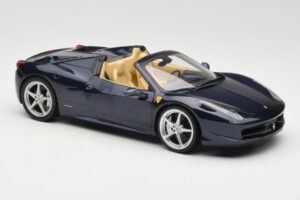 Ferrari 458 Italia Spider Dark Blue Metallic Hot Wheels 1:18 X5529 Metall — Bild 6 von 8