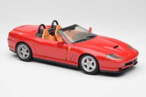 Ferrari 550 Barchetta Pininfarina Rot Bburago 1:18 327660 Metall — Bild 6 von 8