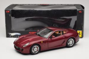 Ferrari 599 GTB Fiorano Dunkelrot Hot Wheels 1:18 M1200 Metall — Bild 8 von 8