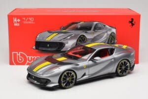 Ferrari 812 Competizione Grigio Coburn Bburago 1:18 18-01647 Metall — Bild 8 von 8