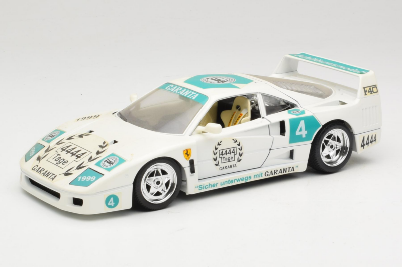 Ferrari F40 4444 Tage Garanta #4 Weiß Bburago 1:18 3332-W5 Metall