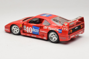 Ferrari F40 #40 J-P. Jabouille / O. Grouillard Art Sports 1987 Bburago 1:18 3332-A1 Metall — Bild 7 von 8
