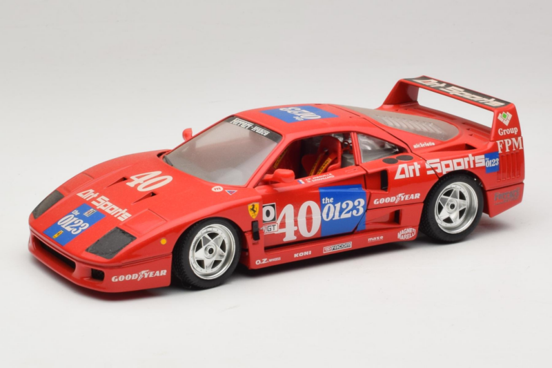 Ferrari F40 #40 J-P. Jabouille / O. Grouillard Art Sports 1987 Bburago 1:18 3332-A1 Metall