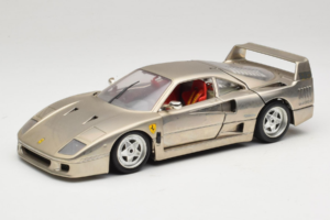 Ferrari F40 Dark Chrome Silver Kroymans Limitierte Auflage Bburago 1:18 3032-C2 Metall