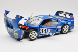 Ferrari F40 Evoluzione #34 Blau Custom 1987 Bburago 1:18 3032-C1 Metall — Bild 2 von 8