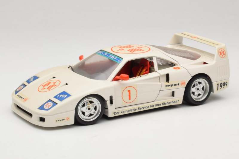 Ferrari F40 #1 Expert Weiß 1987 Bburago 1:18 3332-W2 Metall