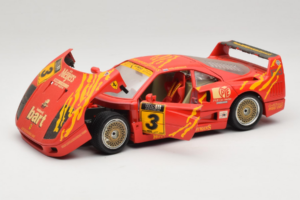 Ferrari F40 #3 F. Kroymans Ferrari Imports Kroymans BBS Wheels Rot 1987 Bburago 1:18 3032-H1 Metall — Bild 2 von 8