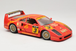 Ferrari F40 #3 F. Kroymans Ferrari Imports Kroymans BBS Wheels Rot 1987 Bburago 1:18 3032-H1 Metall — Bild 6 von 8