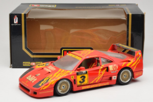 Ferrari F40 #3 F. Kroymans Ferrari Imports Kroymans BBS Wheels Rot 1987 Bburago 1:18 3032-H1 Metall — Bild 8 von 8