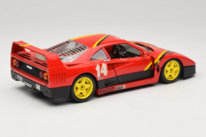 Ferrari F40 Evoluzione #14 L. Dalla Noce H&R Rot mit Gelben Rädern 1992 Bburago 1:18 3042-H1 Metall — Bild 3 von 8