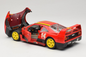 Ferrari F40 Evoluzione #14 L. Dalla Noce H&R Rot mit Gelben Rädern 1992 Bburago 1:18 3042-H1 Metall — Bild 5 von 8