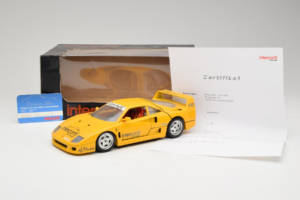 Ferrari F40 Interconti Car HiFi Gelb Bburago 1:18 3032-I1 Metall — Bild 8 von 8