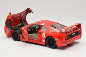 Ferrari F40 #6 V. Colombo L'Indipendente Rot 1987 Bburago 1:18 3032-L1 Metall — Bild 5 von 8