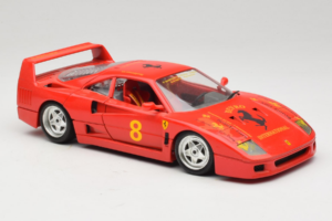 Ferrari F40 #8 Bevro International Rot 1987 Bburago 1:18 3332-P3 Metall — Bild 6 von 8