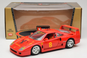 Ferrari F40 #8 Bevro International Rot 1987 Bburago 1:18 3332-P3 Metall — Bild 8 von 8