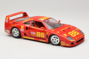 Ferrari F40 LM #86 Ch. Pozzi IMSA 24 Hours of Le Mans 1985 Rot Bburago 1:18 3332-P6 Metall — Bild 6 von 8