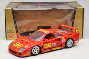 Ferrari F40 LM #86 Ch. Pozzi IMSA 24 Hours of Le Mans 1985 Rot Bburago 1:18 3332-P6 Metall — Bild 8 von 8