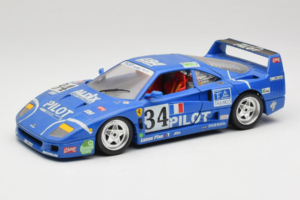Ferrari F40 #34 M. Ferte / Thavenin / Palau Pilot Blau 1987 Bburago 1:18 3032-B1 Metall