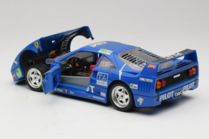 Ferrari F40 #34 M. Ferte / Thavenin / Palau Pilot Blau 1987 Bburago 1:18 3032-B1 Metall — Bild 5 von 8
