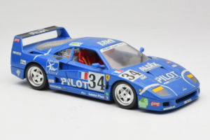 Ferrari F40 #34 M. Ferte / Thavenin / Palau Pilot Blau 1987 Bburago 1:18 3032-B1 Metall — Bild 6 von 8