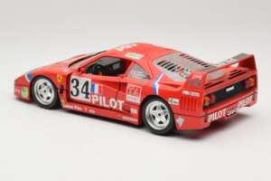 Ferrari F40 LM Pilot #34 Ferte / Thavenin / Palau 24 Hours of Le Mans 1995 Rot Bburago 1:18 3032-P3 Metall — Bild 7 von 8