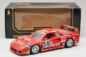 Ferrari F40 LM Pilot #34 Ferte / Thavenin / Palau 24 Hours of Le Mans 1995 Rot Bburago 1:18 3032-P3 Metall — Bild 8 von 8