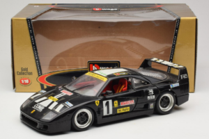 Ferrari F40 Pirelli Agip #1 Schwarz Bburago 1:18 3332-B1 Metall — Bild 8 von 8
