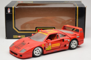 Ferrari F40 Pirelli BBS Rot Bburago 1:18 3032-P4 Metall — Bild 8 von 8