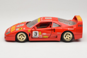 Ferrari F40 #3 Pirelli Rot 1987 Bburago 1:18 3332-P4 Metall — Bild 4 von 8