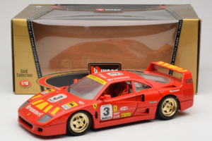 Ferrari F40 #3 Pirelli Rot 1987 Bburago 1:18 3332-P4 Metall — Bild 8 von 8