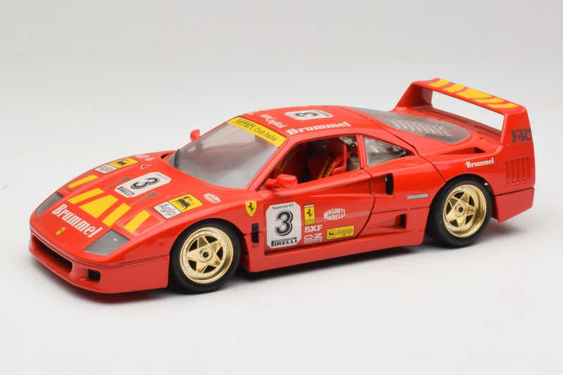 Ferrari F40 #3 Pirelli Rot 1987 Bburago 1:18 3332-P4 Metall