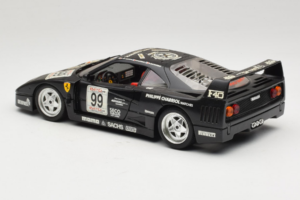Ferrari F40 Seco #99 Lesseps / Charriol / Balandras Schwarz Bburago 1:18 3032-B3 Metall — Bild 7 von 8