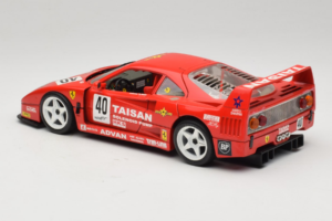 Ferrari F40 #40 T. Ohta / A. Reid Taisan Rot 1987 Bburago 1:18 3022-T1 Metall — Bild 7 von 8