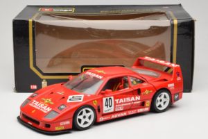 Ferrari F40 #40 T. Ohta / A. Reid Taisan Rot 1987 Bburago 1:18 3022-T1 Metall — Bild 8 von 8