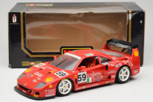 Ferrari F40 LM Unisys #59 Ota / P. Nappi / R. Donovan 24 Hours of Le Mans 1996 Bburago 1:18 3032-U1 Metall — Bild 8 von 8