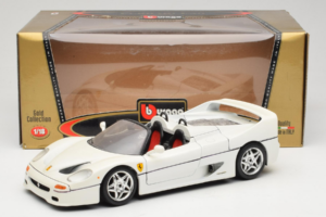 Ferrari F50 Cabriolet Weiß Bburago 1:18 3352-W1 Metall — Bild 8 von 8