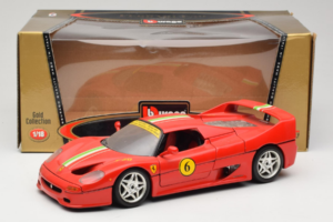Ferrari F50 Coupe #6 Rot mit Italienischer Flagge Bburago 1:18 3382-P1 Metall — Bild 8 von 8