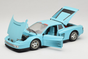 Ferrari Testarossa Borsenmodell 1997 Limitierte Auflage Blau Bburago 1:18 B002 Metall — Bild 2 von 8