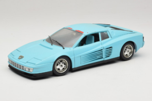 Ferrari Testarossa Borsenmodell 1997 Limitierte Auflage Blau Bburago 1:18 B002 Metall