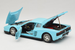 Ferrari Testarossa Borsenmodell 1997 Limitierte Auflage Blau Bburago 1:18 B002 Metall — Bild 5 von 8